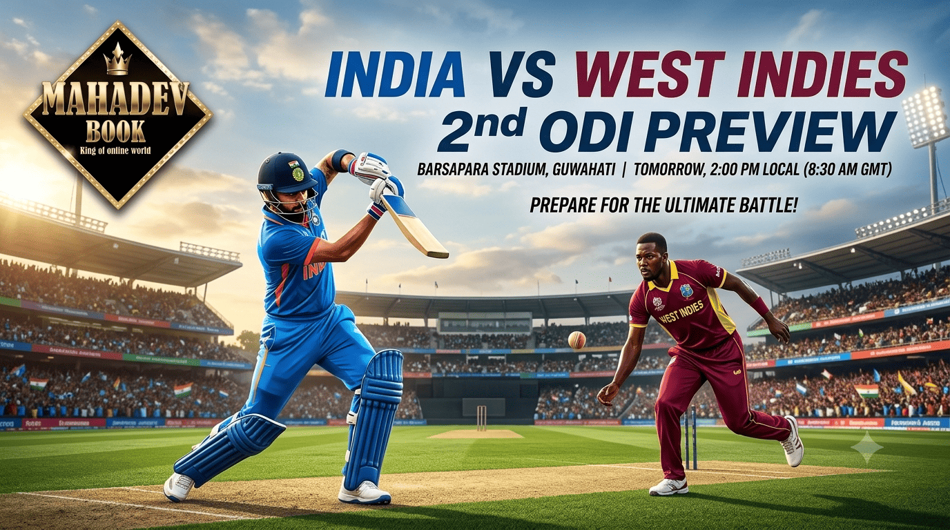 India vs West Indies 2nd ODI 2026+Mahadev book